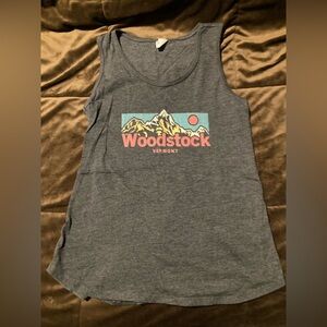 Gray Woodstock Vermont Tank Top, medium